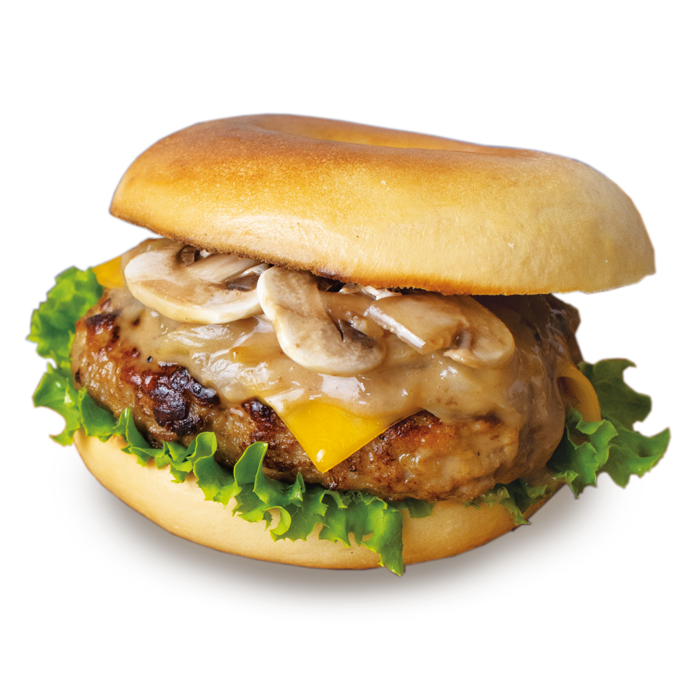 淡路島玉ねぎシャンピニオンソースバーガー